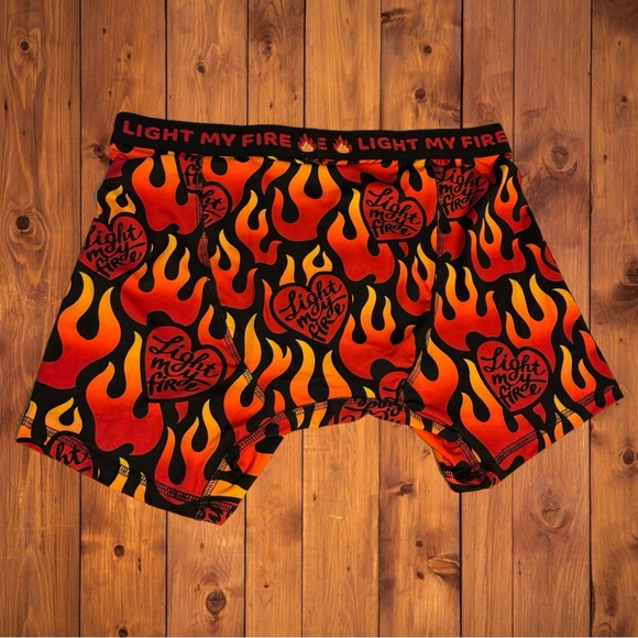 Hot Topic | Underwear & Socks | Mens Light My Fire Neon Heart Underwear ...